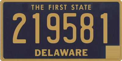 DE license plate 219581