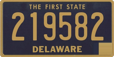 DE license plate 219582