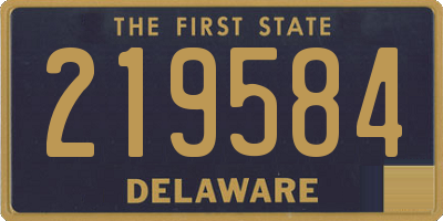 DE license plate 219584