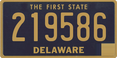 DE license plate 219586
