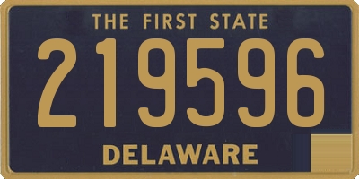 DE license plate 219596