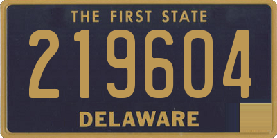 DE license plate 219604