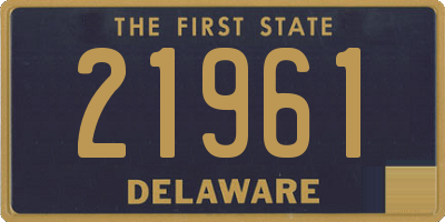 DE license plate 21961