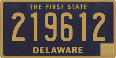 DE license plate 219612