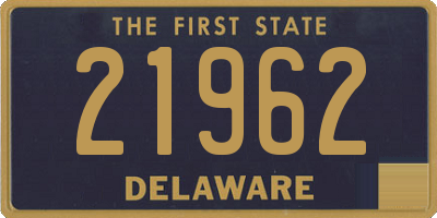 DE license plate 21962