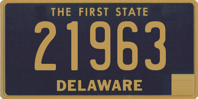 DE license plate 21963