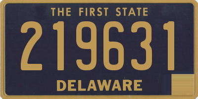 DE license plate 219631