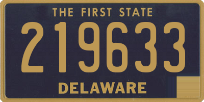 DE license plate 219633