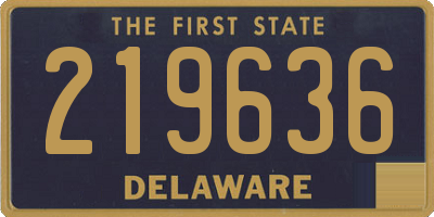 DE license plate 219636