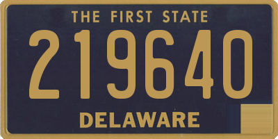 DE license plate 219640