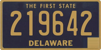 DE license plate 219642