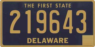 DE license plate 219643