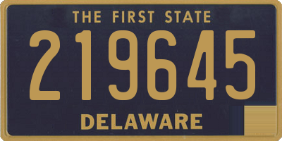 DE license plate 219645