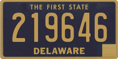 DE license plate 219646