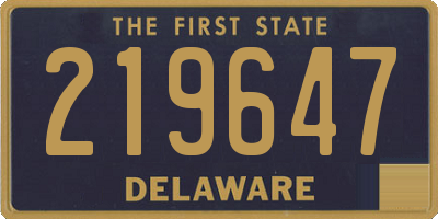 DE license plate 219647
