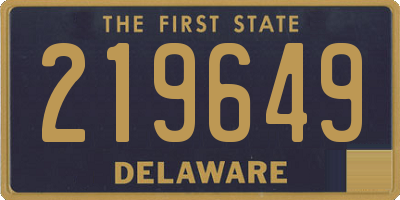 DE license plate 219649