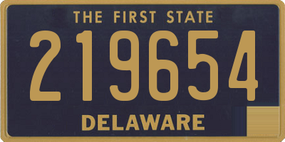 DE license plate 219654