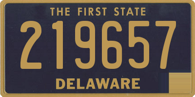 DE license plate 219657