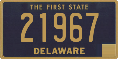 DE license plate 21967