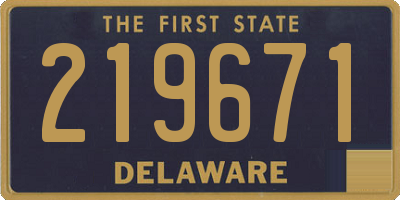 DE license plate 219671