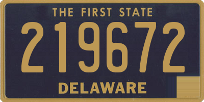 DE license plate 219672