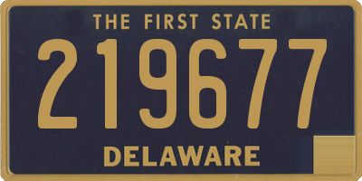 DE license plate 219677