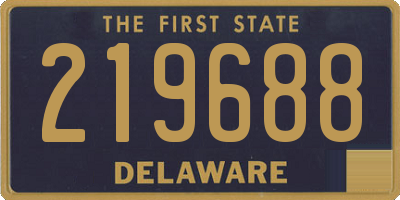 DE license plate 219688