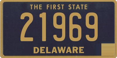 DE license plate 21969