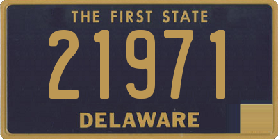 DE license plate 21971