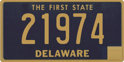 DE license plate 21974