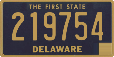 DE license plate 219754