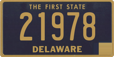 DE license plate 21978