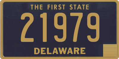 DE license plate 21979