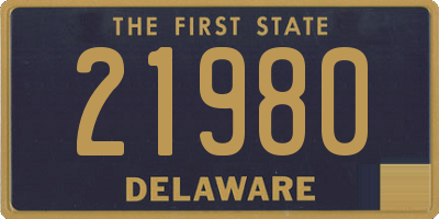 DE license plate 21980