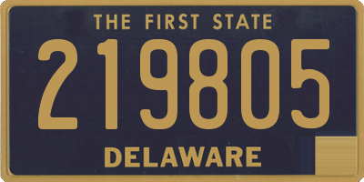 DE license plate 219805