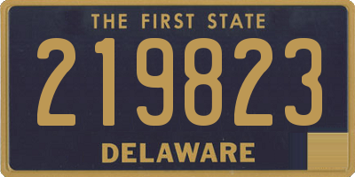 DE license plate 219823