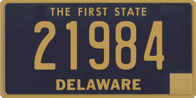 DE license plate 21984