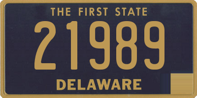 DE license plate 21989
