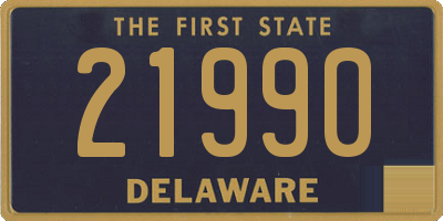 DE license plate 21990