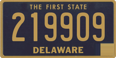 DE license plate 219909