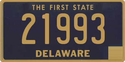 DE license plate 21993