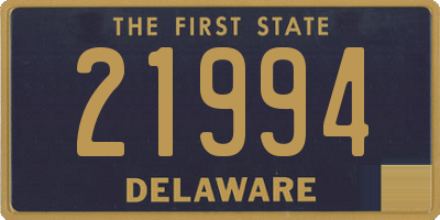DE license plate 21994