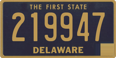 DE license plate 219947