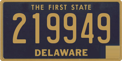 DE license plate 219949