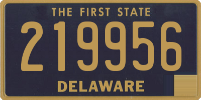 DE license plate 219956