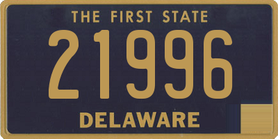 DE license plate 21996