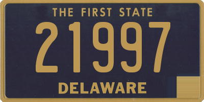 DE license plate 21997
