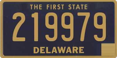 DE license plate 219979