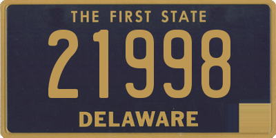 DE license plate 21998