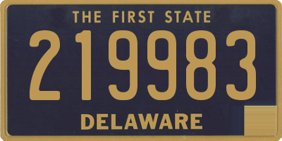 DE license plate 219983